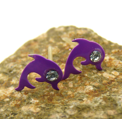 韩版时尚小兔耳扣闪亮带钻耳钉 耳饰