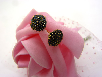 特价潮流耳钉老银匠工艺景泰蓝手工饰品耳钉合金耳饰品 花朵耳环葡萄耳钉爱心耳钉