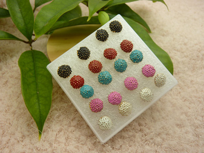 特价潮流耳钉老银匠工艺景泰蓝手工饰品耳钉合金耳饰品 花朵耳环葡萄耳钉爱心耳钉