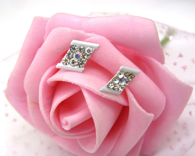 防过敏韩版耳钉 时尚个性镶钻耳钉韩国耳环 女士耳钉