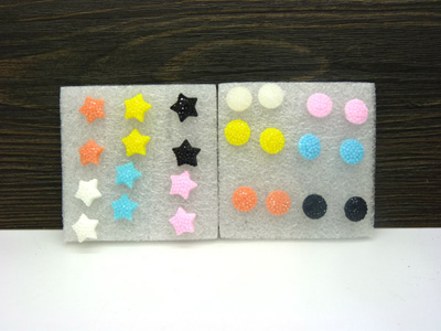 小香耳钉韩国可爱树脂糖果色星星闪亮桃心地摊耳饰品 耳钉批发厂家直批