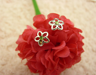 韩国小清新耳钉 合金锆石耳钉 潮流女耳饰品耳环 个性时尚合金耳钉