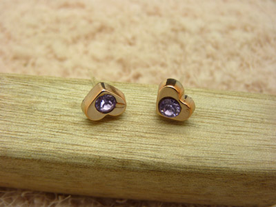 耳钉时尚韩版镶钻耳洞潮流耳钉女 韩版个性潮流耳饰品 合金耳钉