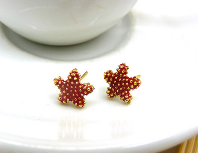 清凉夏季新款 韩版合金电镀海星耳钉 五角星潮流女耳钉