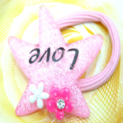 可爱花朵版卡通头扣