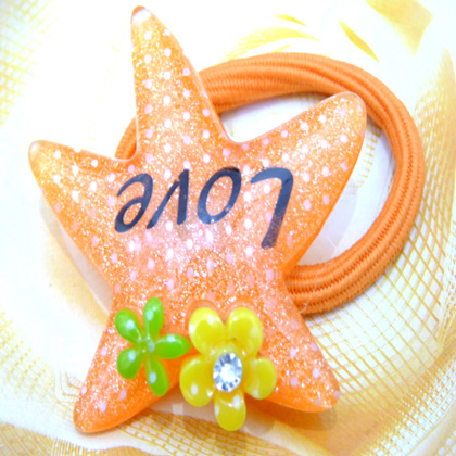 可爱花朵版卡通头扣