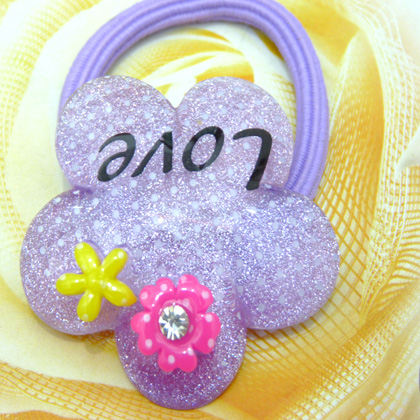 可爱花朵版卡通头扣