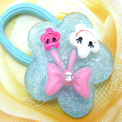 可爱花朵版卡通头扣