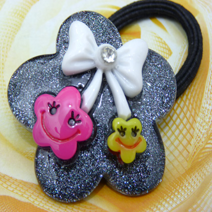 可爱花朵版卡通头扣