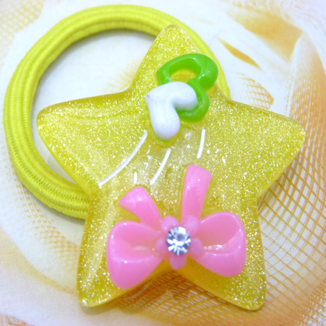 可爱花朵版卡通头扣