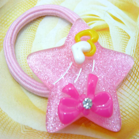 可爱花朵版卡通头扣