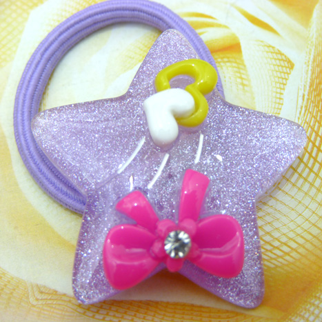 可爱花朵版卡通头扣