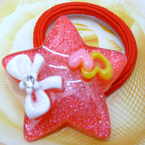 可爱花朵版卡通头扣