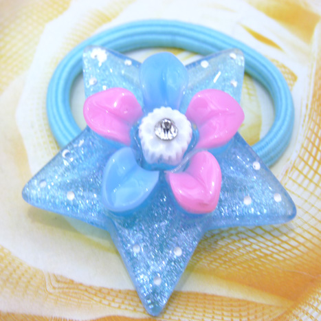 可爱花朵版卡通头扣