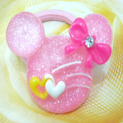 可爱花朵版卡通头扣