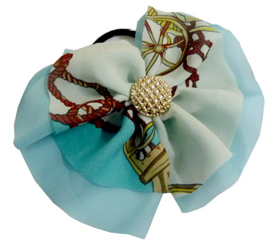 时尚七彩丝绢发扣