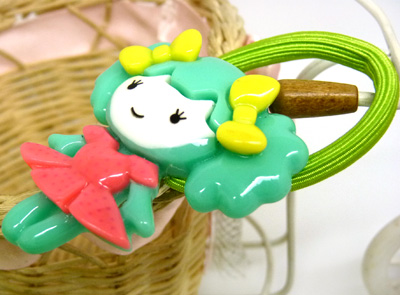 新款韩版 时尚发饰 可爱卡通小美女扎头绳 头扎发扎 正品可爱头饰