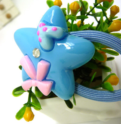 新款韩版 时尚发饰 可爱卡通星星扎头绳 头扎发扎 正品可爱头饰