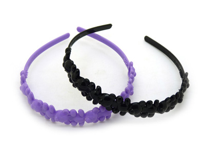 韩国饰品糖果色塑料宽边细边发箍 时尚卡通米奇发箍 -米奇发卡