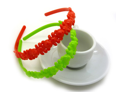 韩国饰品糖果色塑料宽边细边发箍 时尚卡通米奇发箍 -米奇发卡