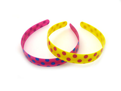 新款韩饰发卡 流行糖果色加宽光面亮色塑料发箍 甜美彩虹头箍  -发卡发卡