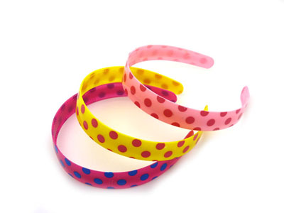 新款韩饰发卡 流行糖果色加宽光面亮色塑料发箍 甜美彩虹头箍  -发卡发卡