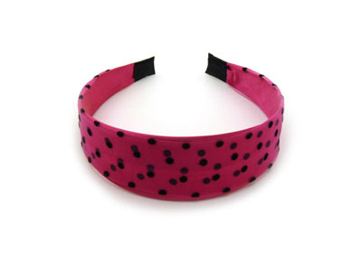 学生潮流发饰发箍 圆点头箍 波点宽发卡布艺女头饰 -宽发卡