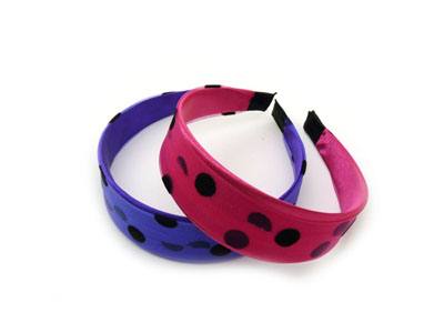 学生潮流发饰发箍 圆点头箍 波点宽发卡布艺女头饰 -宽发卡