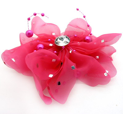 韩国发饰头饰 爱心款布艺发圈  蕾丝发绳头绳头花