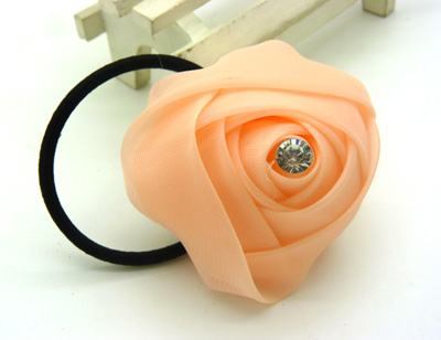 皮筋发饰发圈 蕾丝时尚韩版卡通盘发头绳 珍珠菊花头花头饰 镶钻发绳发饰品