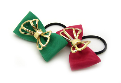 时尚原创发饰品头饰 甜美可爱宽蝴蝶结发圈头绳 -头花皮筋