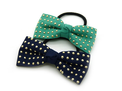 时尚原创发饰品头饰 甜美可爱宽蝴蝶结发圈头绳 -头花皮筋