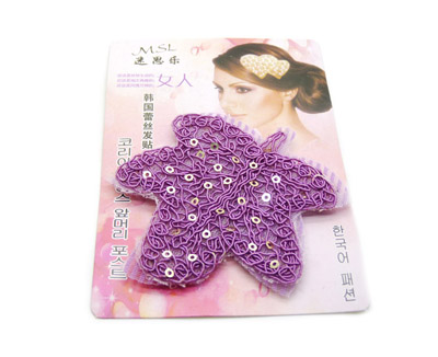 韩版可爱万能魔法帖 蝴蝶结亮片无痕刘海帖发饰头饰 -万能魔法帖