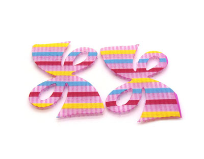 盘发饰品 韩国魔法贴留海贴 发帖蝴蝶 儿童发饰发帖 -两个装魔法帖