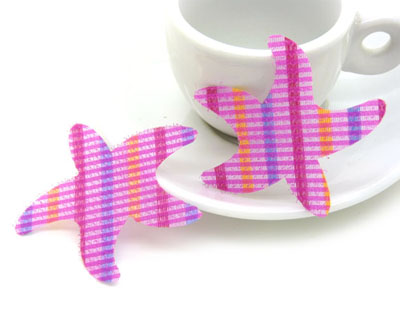 韩版时尚发粘发贴 可爱海星发粘 固定头发 -卡通刘海贴2个装