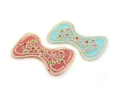 韩版原创蕾丝镶钻发夹花朵魔法贴 发饰发贴帖无痕发粘头饰