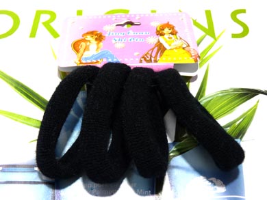 糖果色四合一卡装皮筋