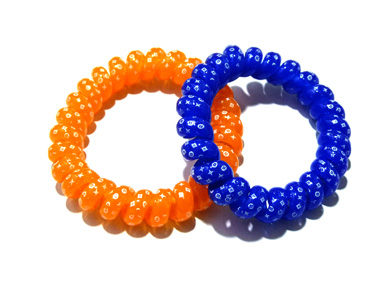 印花圆点电话线发圈（特大加粗三角型）