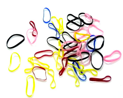 盘发必备强拉不断优质糖果色透明皮筋宝宝实用发绳 儿童头饰