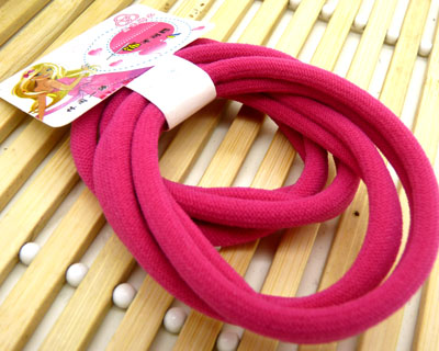 日韩版布艺无缝高弹力4根合一花苞头发绳 不伤发发圈橡皮筋发饰