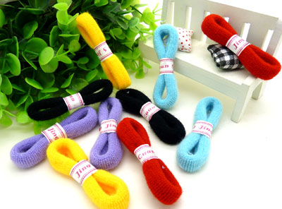 韩版七彩糖果/无缝高弹发绳/大为卡