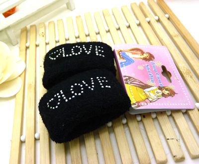 2012最新款高档发饰点点水钻  无接缝头绳不伤发 高弹力发圈发绳饰品