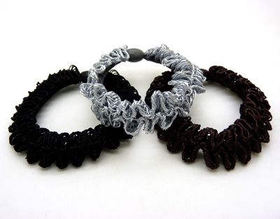 新款韩国优质时尚高弹性褶皱扎头绳 发绳皮筋发圈发饰头饰韩版 呢绒头绳