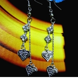 韩版/时尚女郎/合金镶钻/精品/耳线