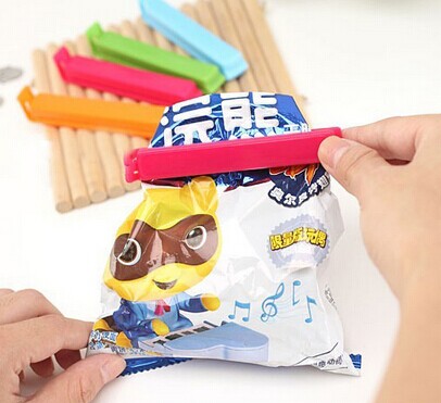 吃货必备 糖果色封口夹五枚装
