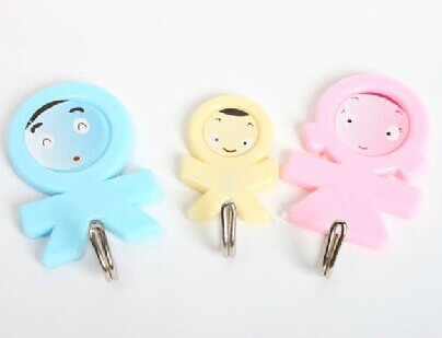 可爱三口之家强力挂钩/无痕挂钩