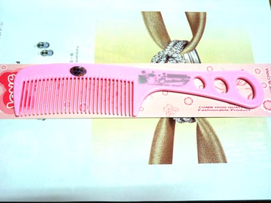 时尚印花耐热密齿梳（2743）