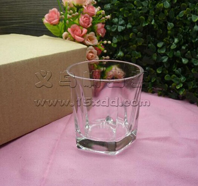 正品雅特蓝精品酒店超市专供晶质玻璃杯-五角杯