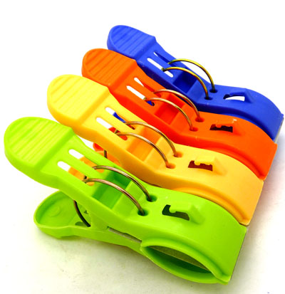 塑料大夹子 超强力夹子  防风夹子----4个大胶夹