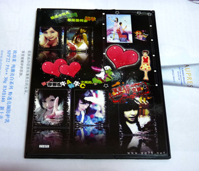 可爱抒情方镜（B70）黑